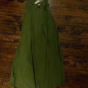 Anthropologie Olive Green Dress